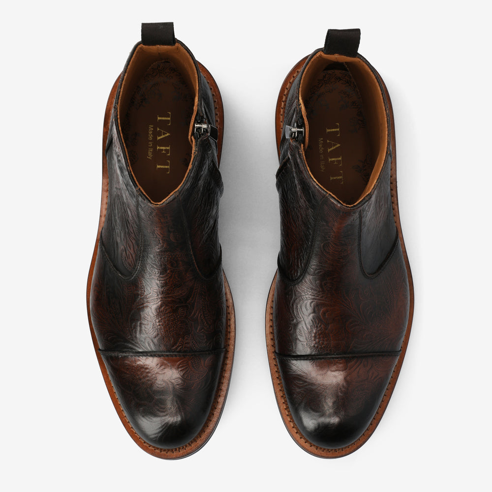 The Lewis Boot in Brown Floral