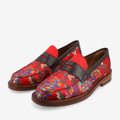 The Fitz Loafer in Fiore - Red Men's Loafers | TAFT