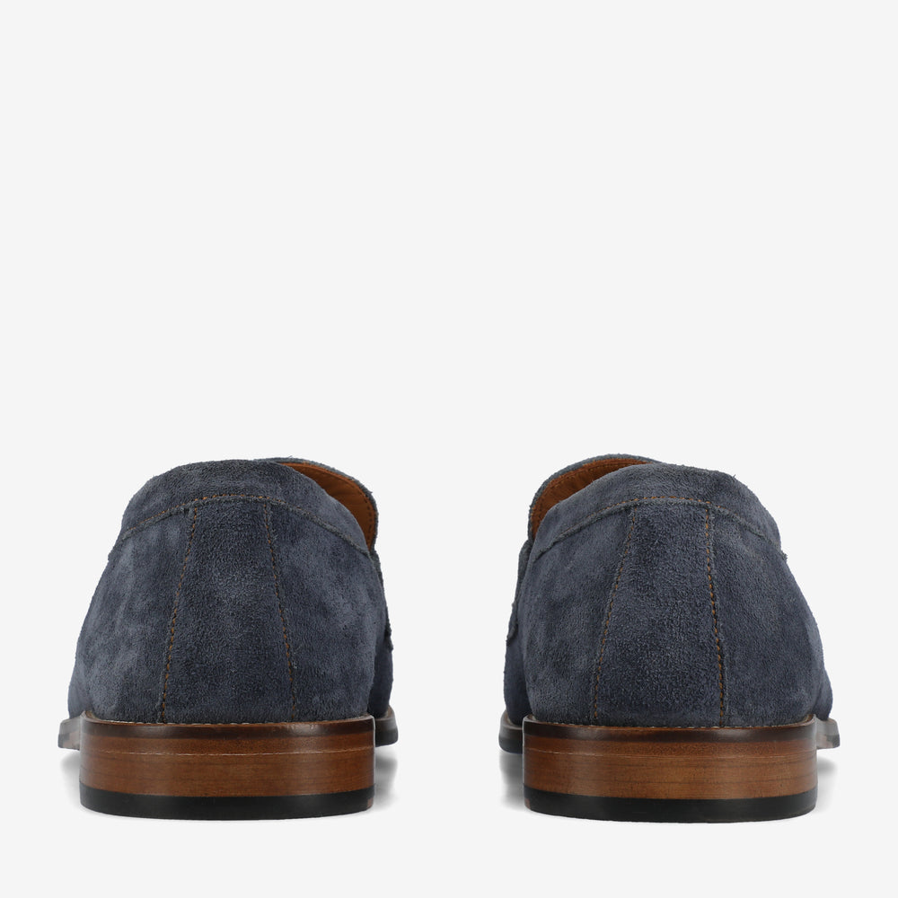 The Sterling Loafer in Washed Blue Suede