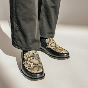 The Sterling Loafer in Serpente