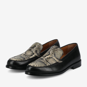 The Sterling Loafer in Serpente