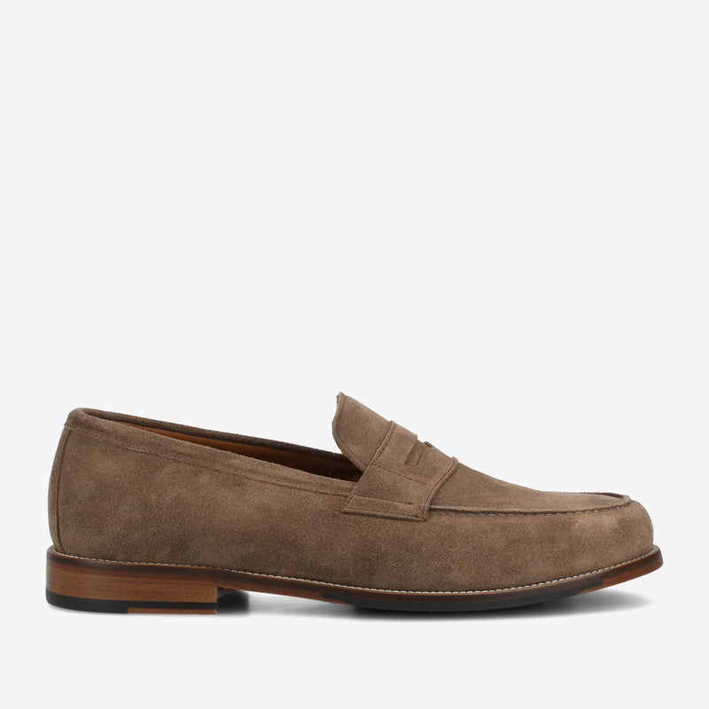 The Sterling Loafer in Taupe Suede