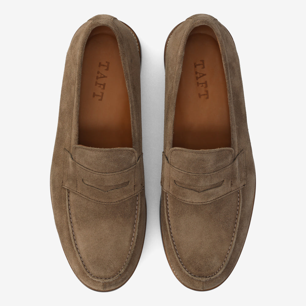 The Sterling Loafer in Taupe Suede