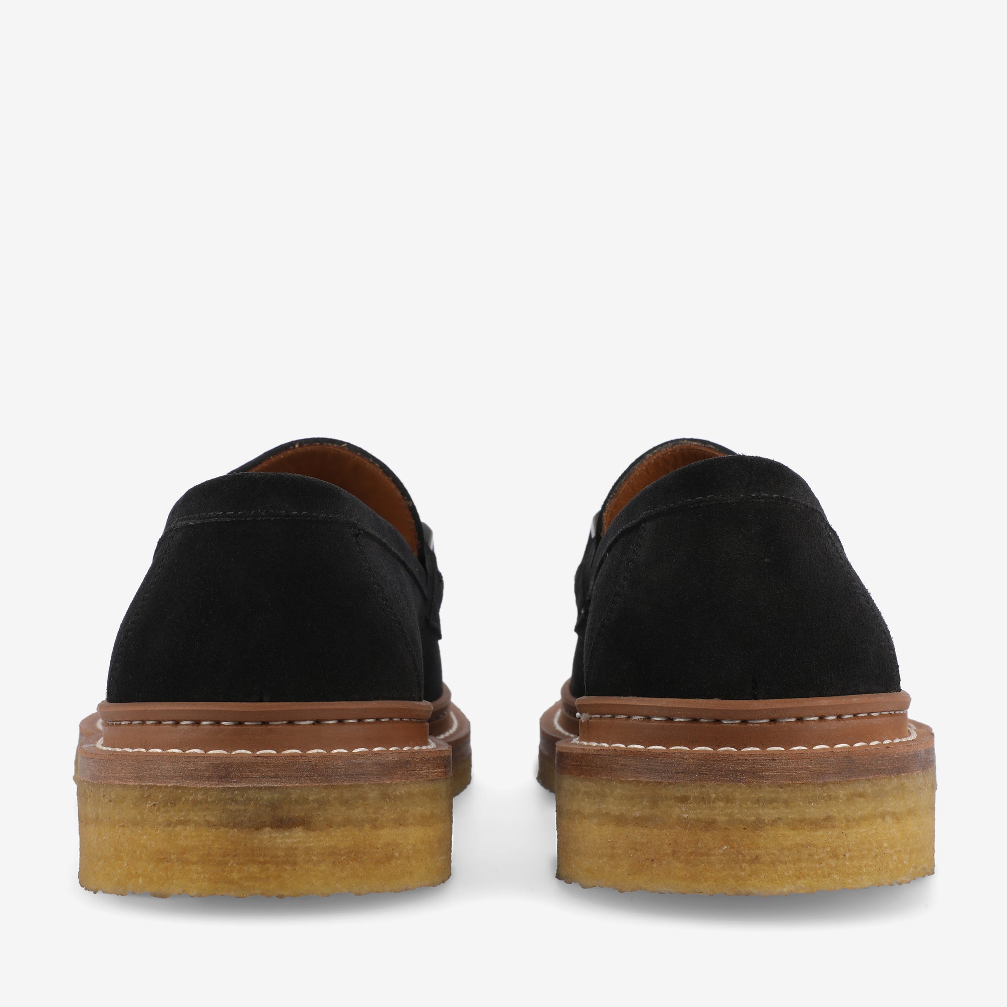 The Verona Loafer in Black - Black Suede Loafer | TAFT