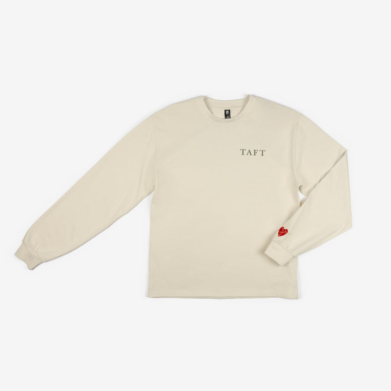 Care Collection Long Sleeve Tee in Ecru