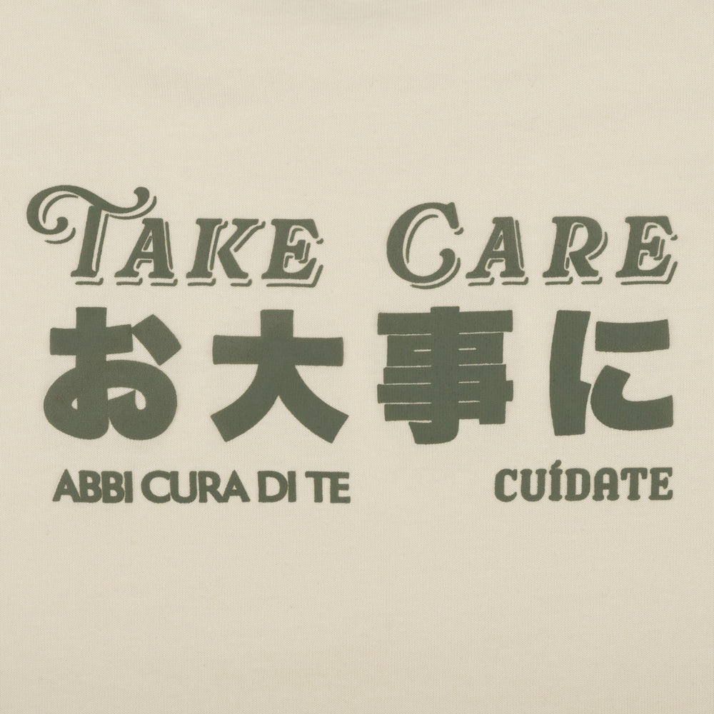 Care Collection Long Sleeve Tee in Ecru