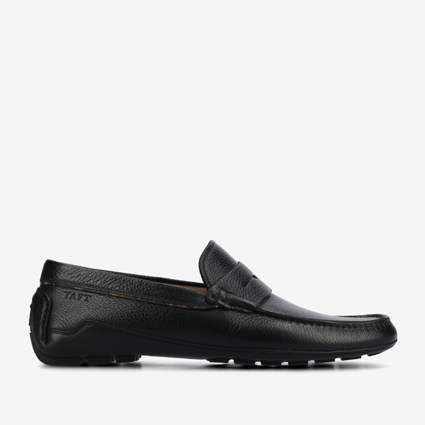 The Luke Driver Moc | Men's Slip On in Black