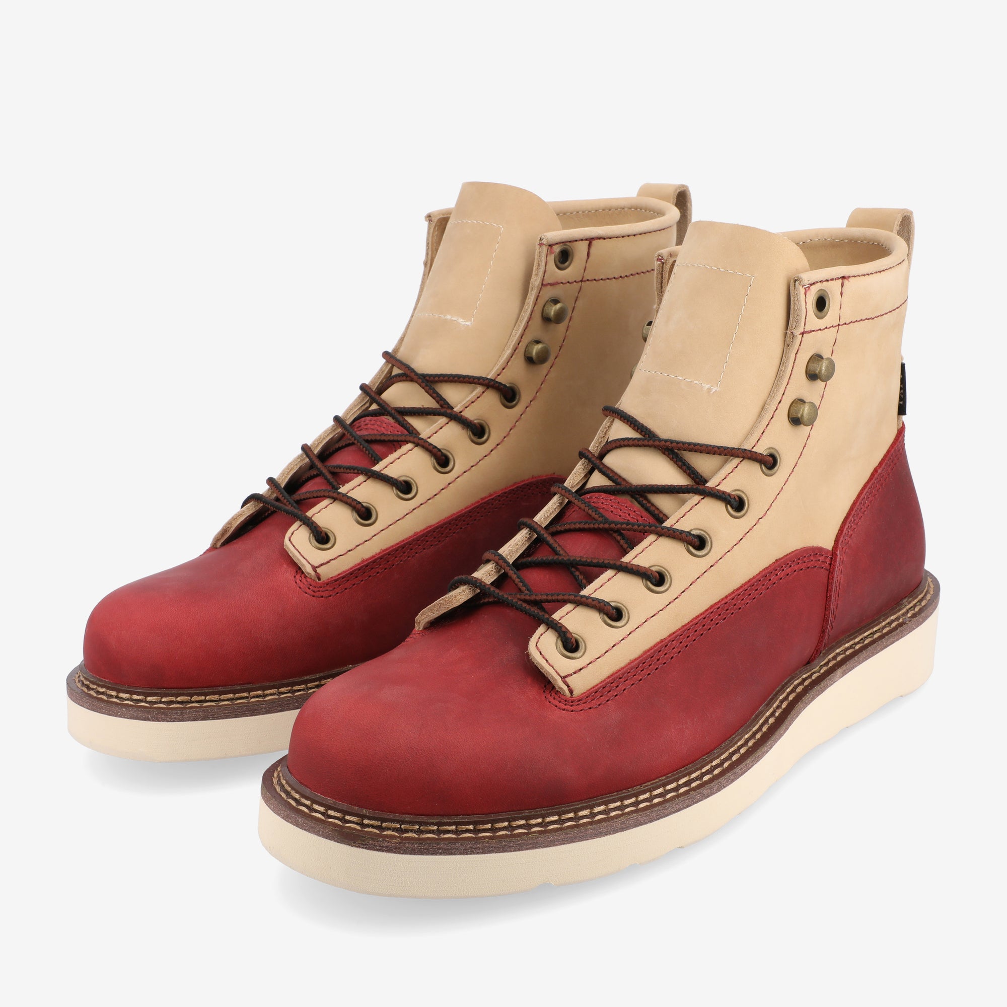 Model 001 Boot in Cherry/Cream