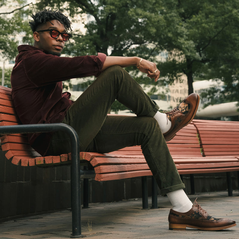 The Preston Shoe in Eden Cognac