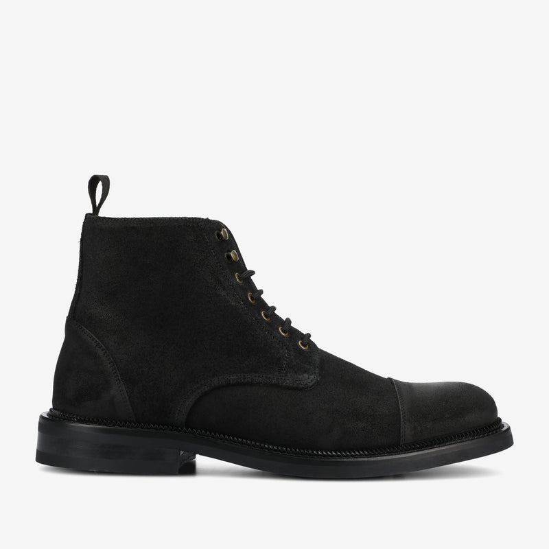 The Rome Boot in Black Suede