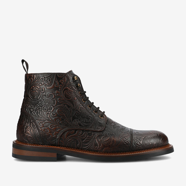 TAFT Rome Boot Mens EU 42.5 US 9.5 Brown Pebbled Leather Cap Toe Lace Up Spain The Rome Boot - Men main image 2