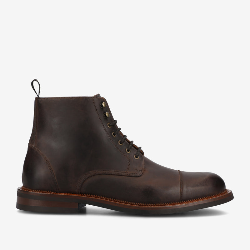 The Rome Dress Boot in Dark Brown
