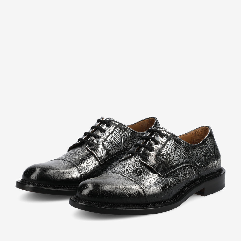 The Rome Shoe in Forged Floral