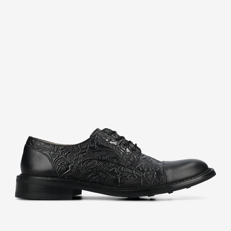 The Rome Shoe in Noir Viejo