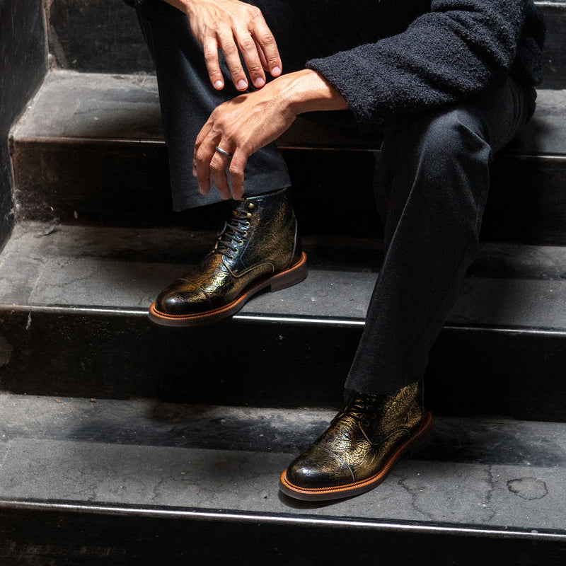 The Rome Dress Boot in Bronze