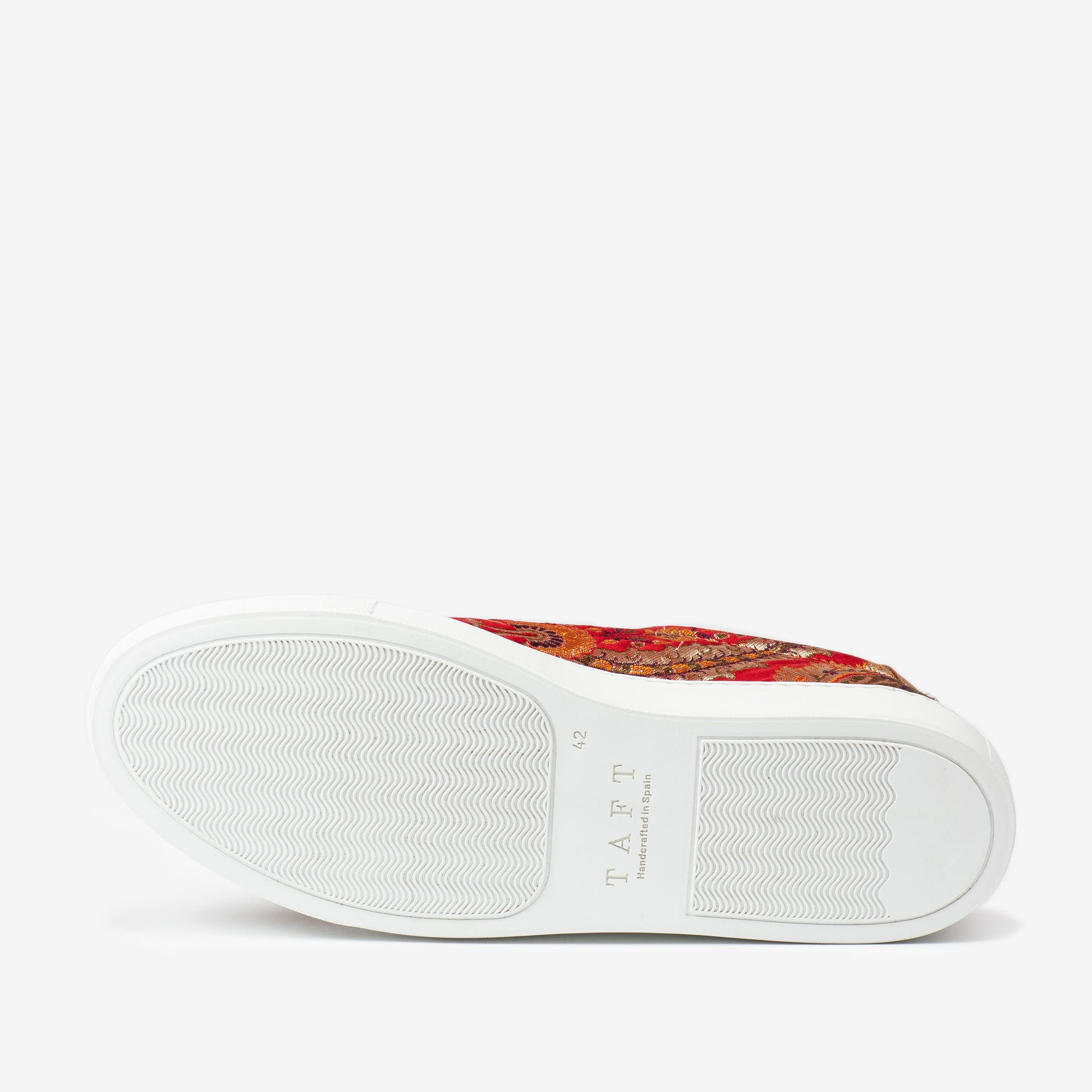 The Sneaker in Red Paisley Sole