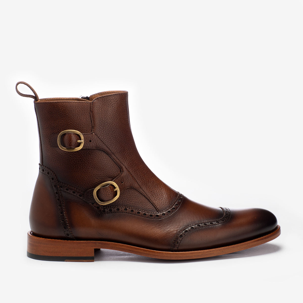 The Dustin Boot in Chocolate, side