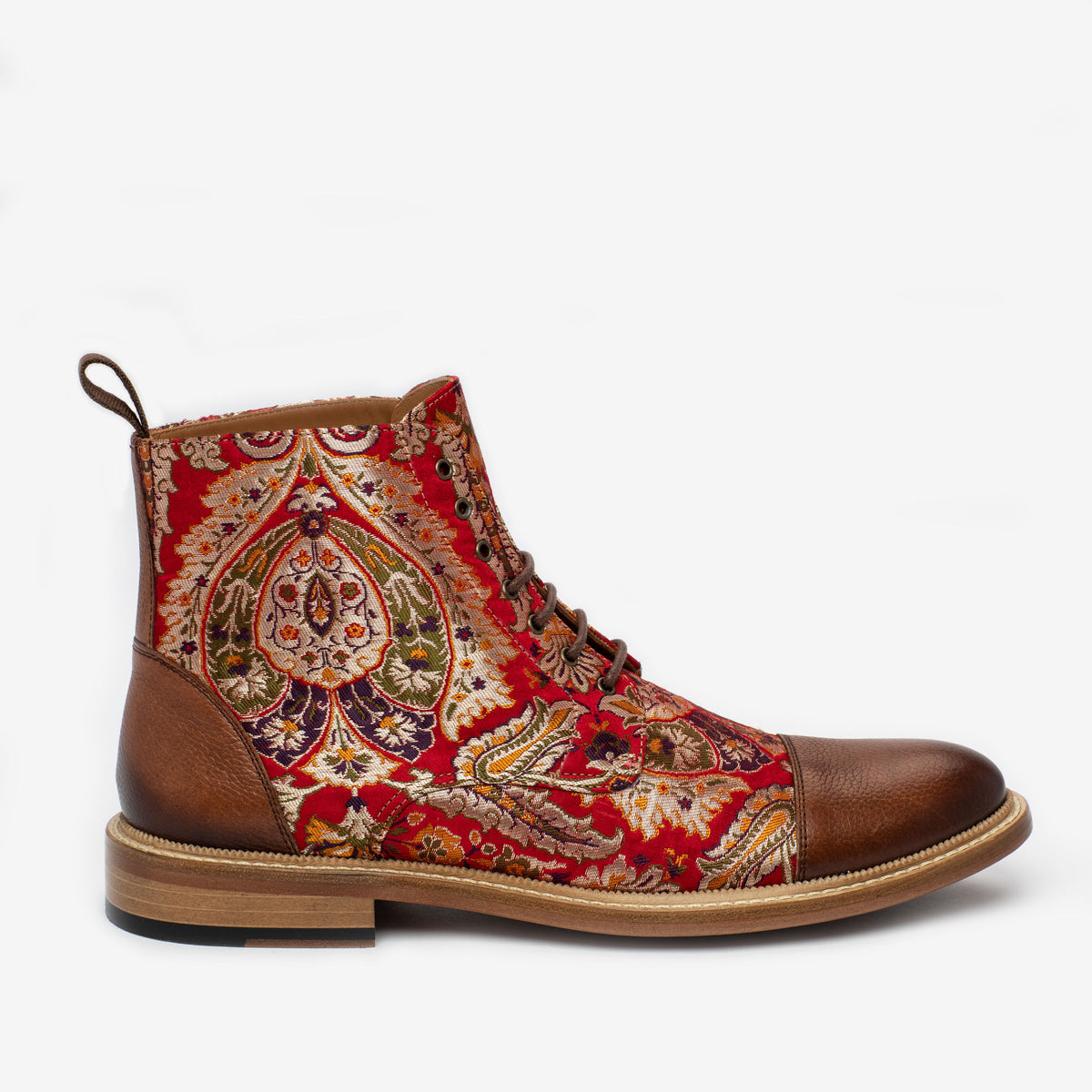 The Jack Boot in Red Paisley