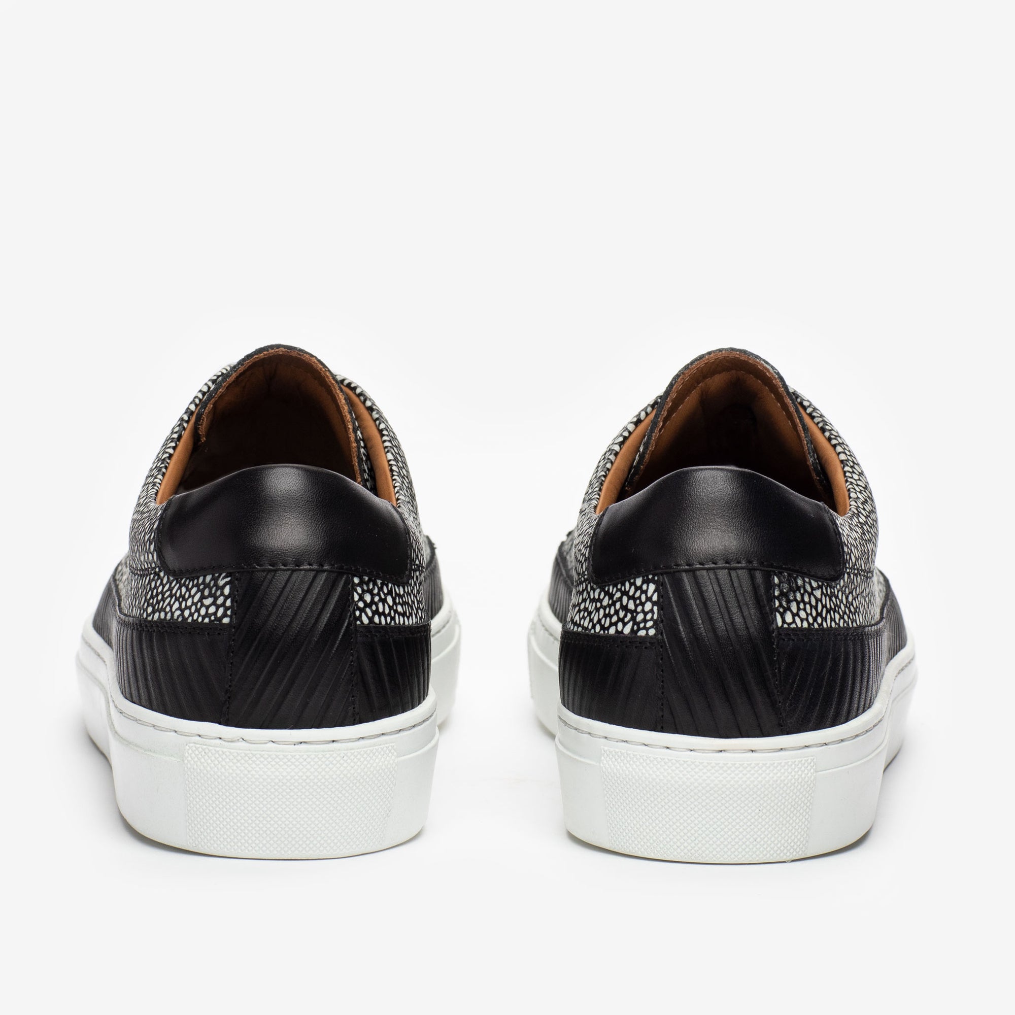 The Fifth Ave Sneaker in Stone Heel