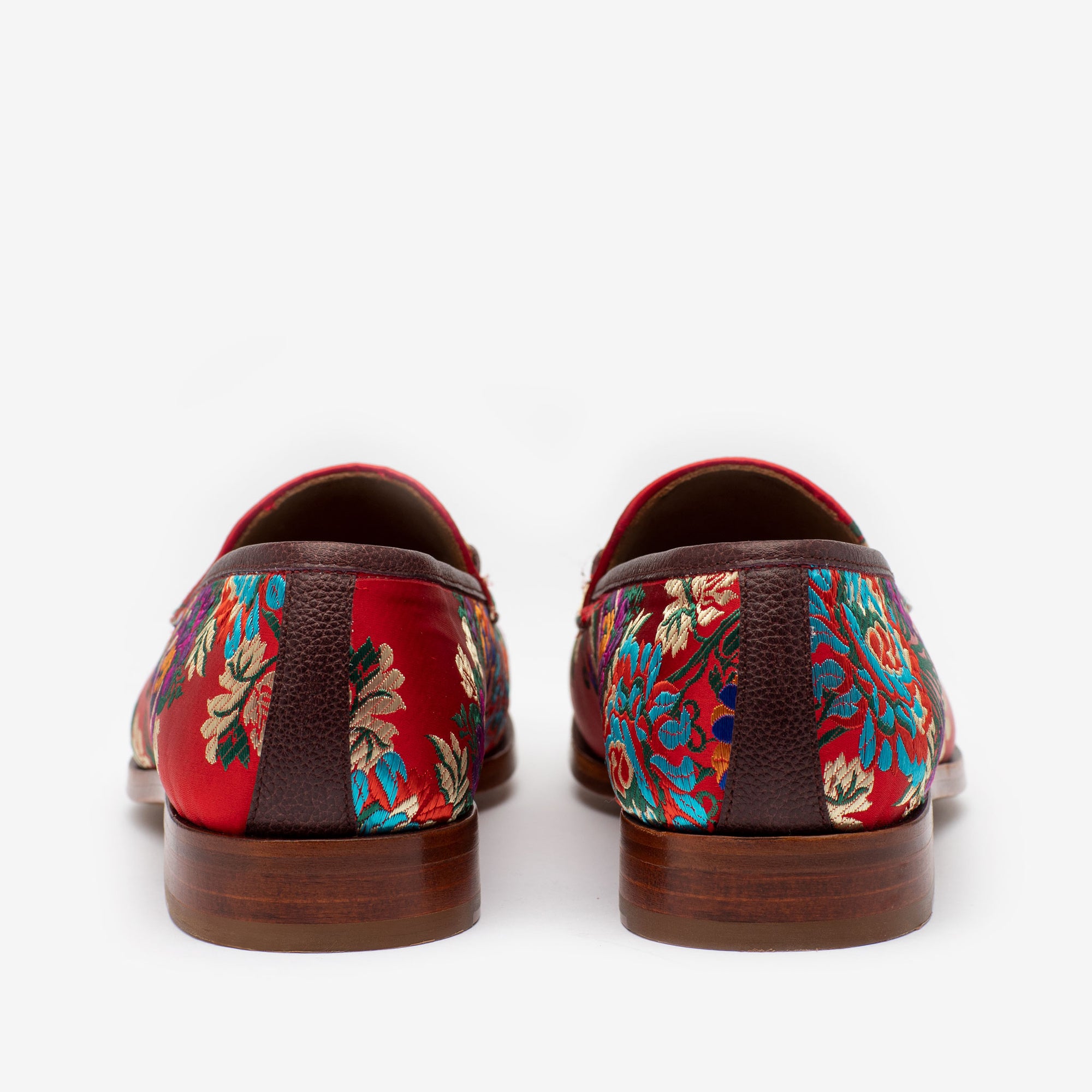 Russell loafer in fiore heel view
