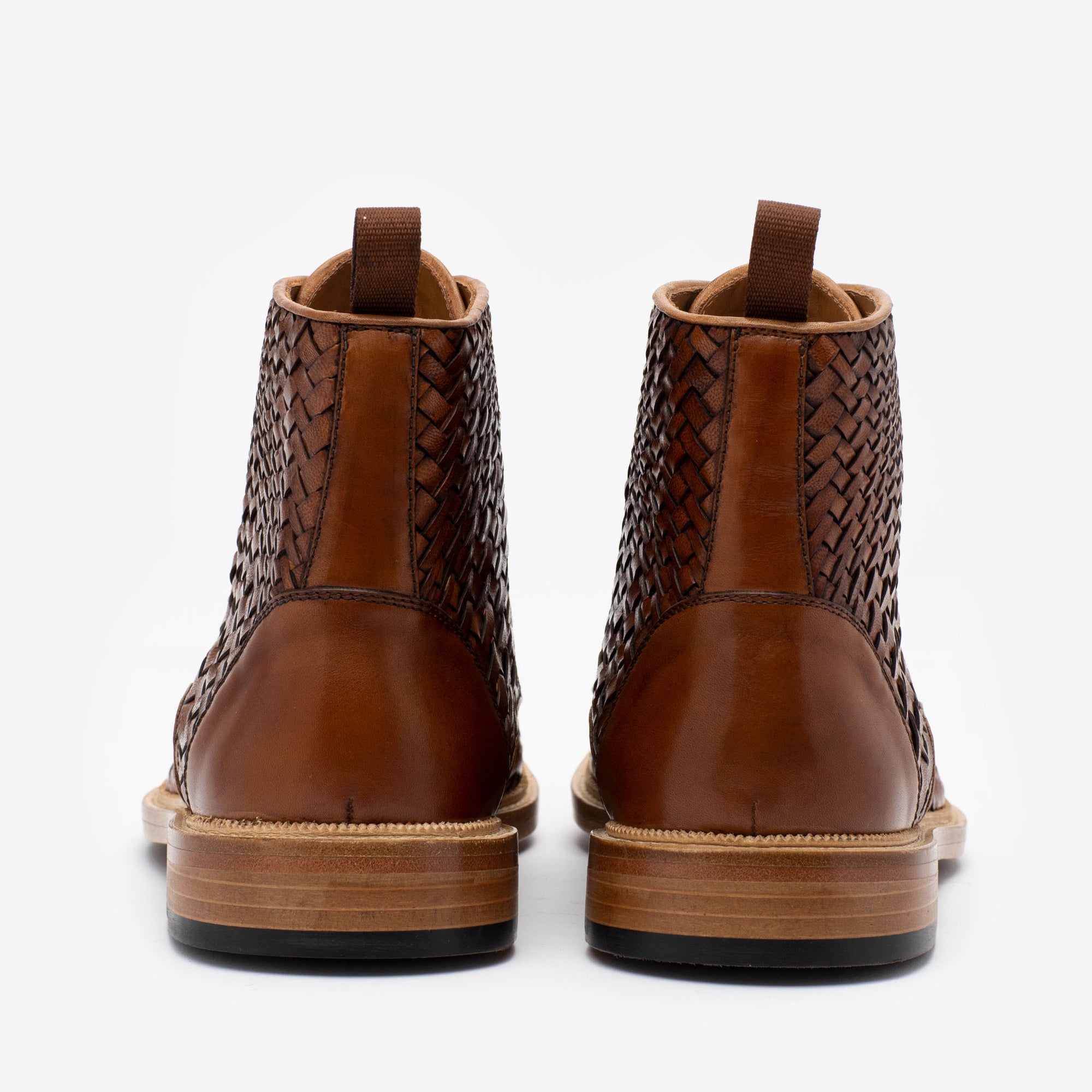 The Rome Boot in Woven Heel