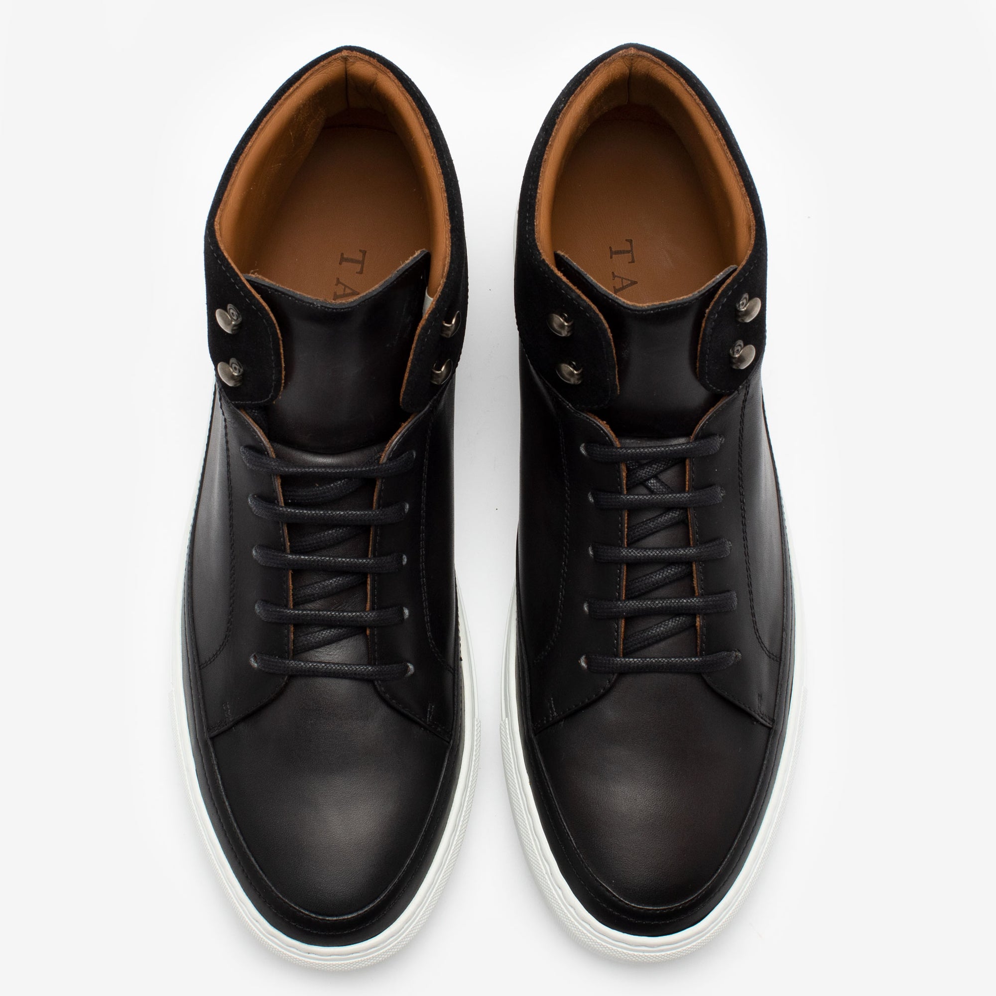 The Fifth Ave Hightop Sneaker in Black