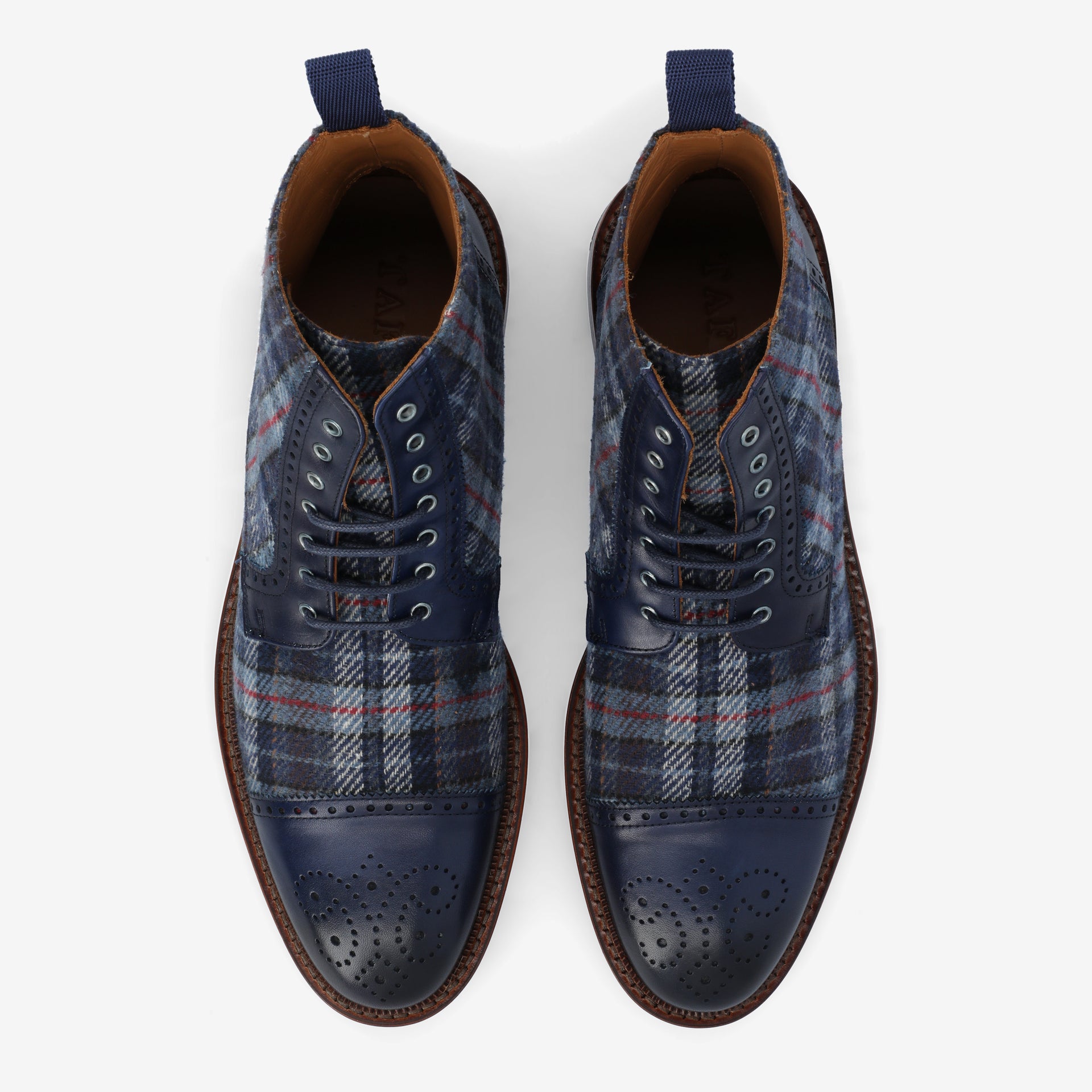 The Hamilton Boot in Blue Plaid TAFT