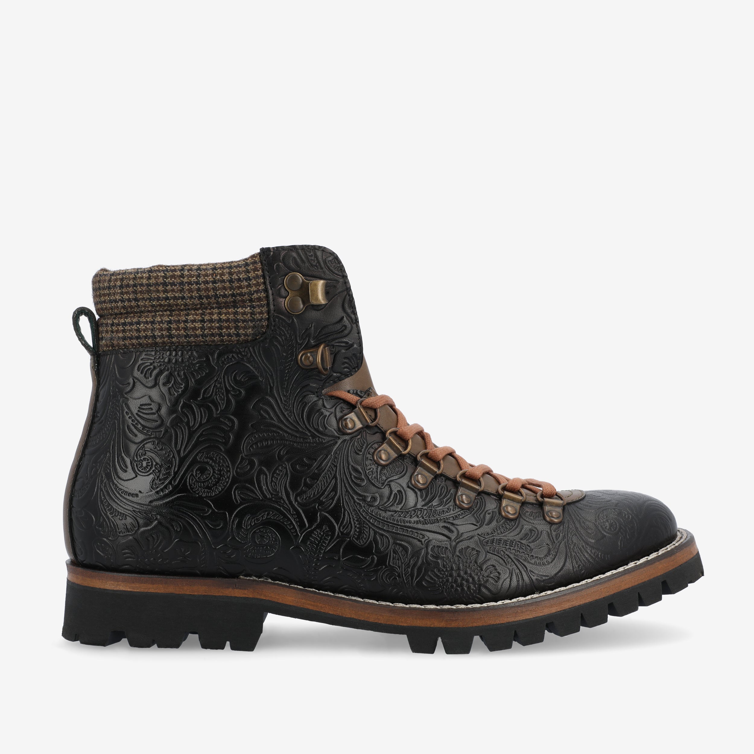 The Viking Boot in Black Floral (Last Chance, Final Sale)