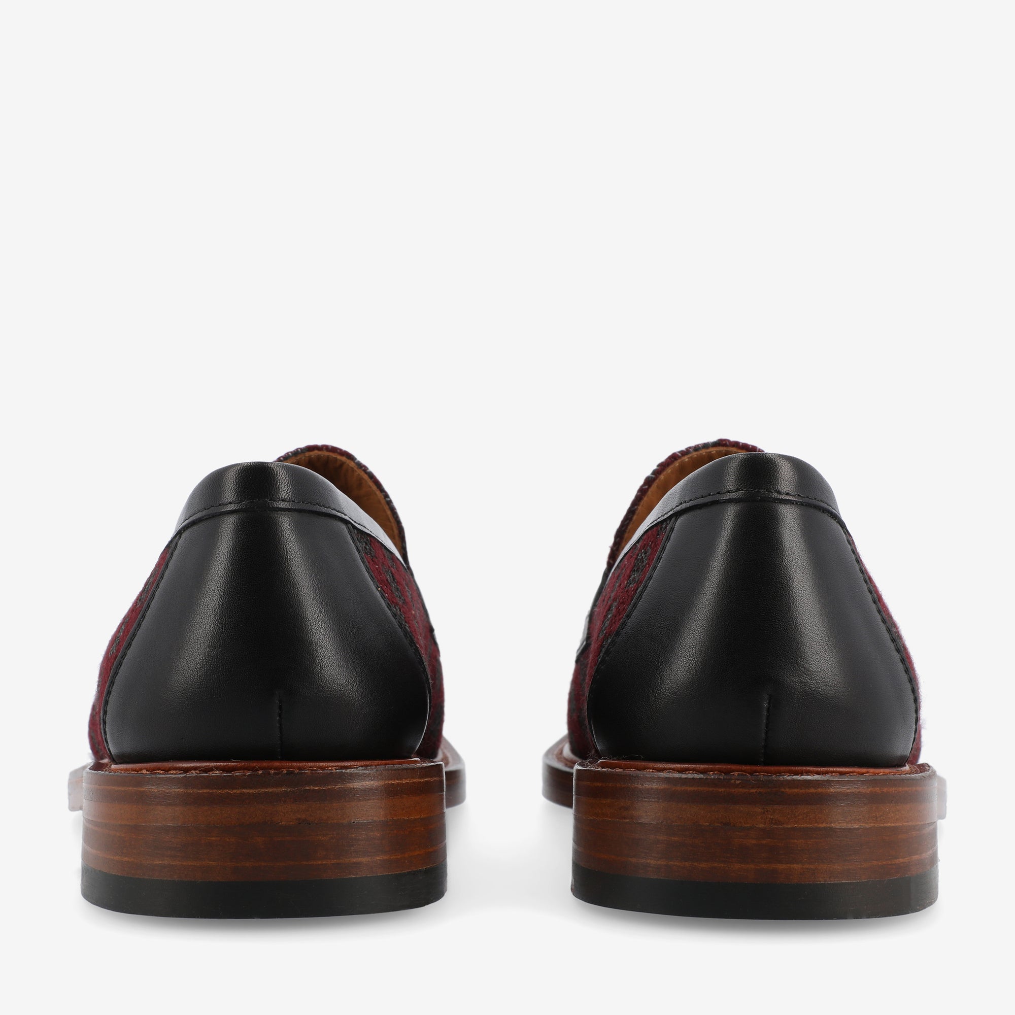 The Fitz Loafer in Maroon Check