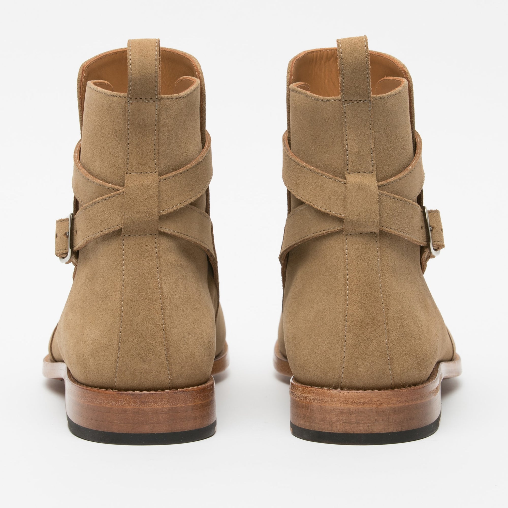 The Dylan Boot in Beige Back