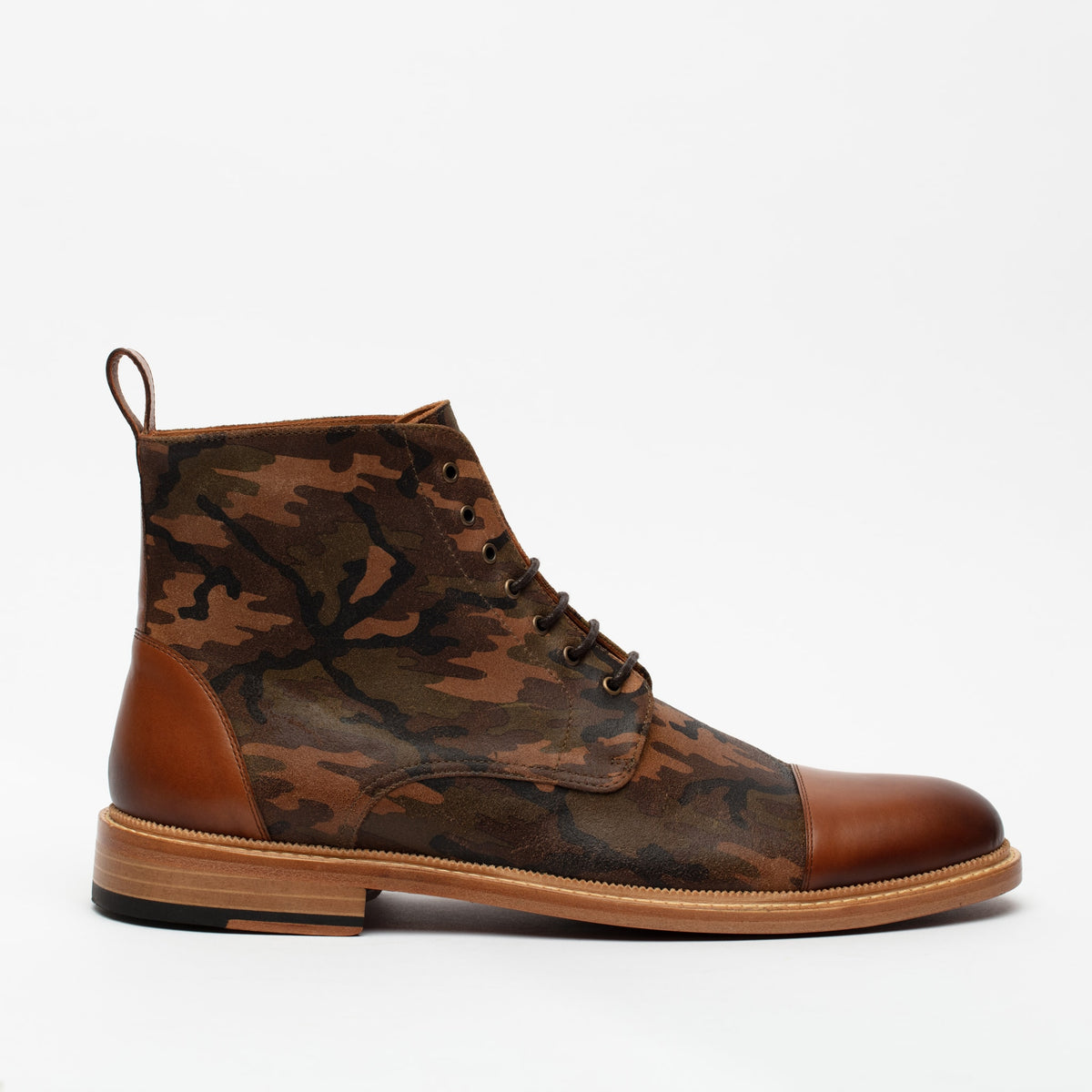 Troy Boot in Camo side view